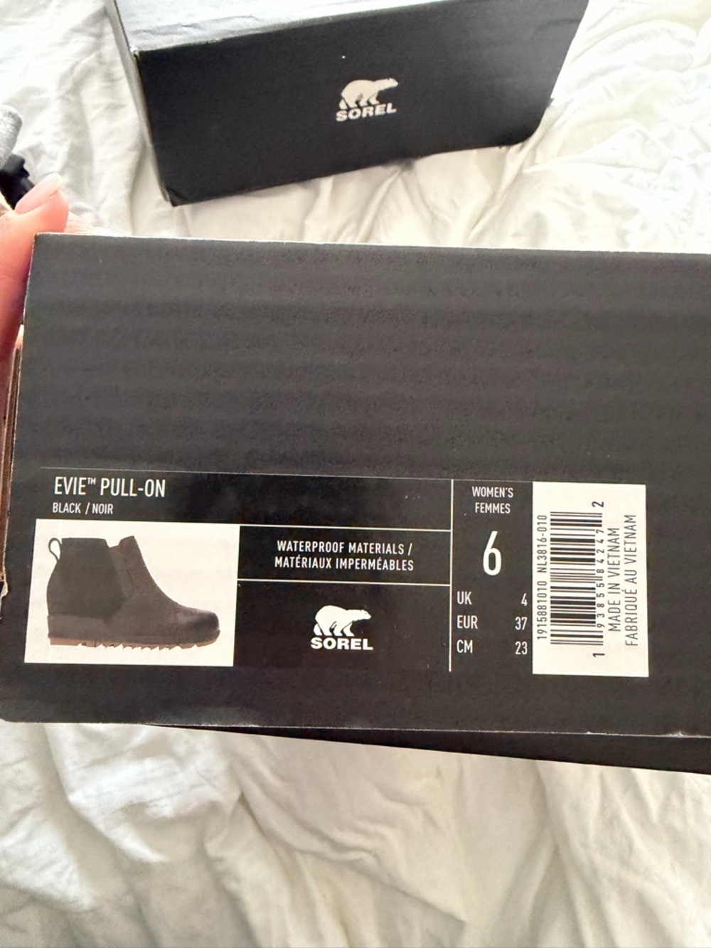 Sorel Black Suede Ankle Waterproof Boot